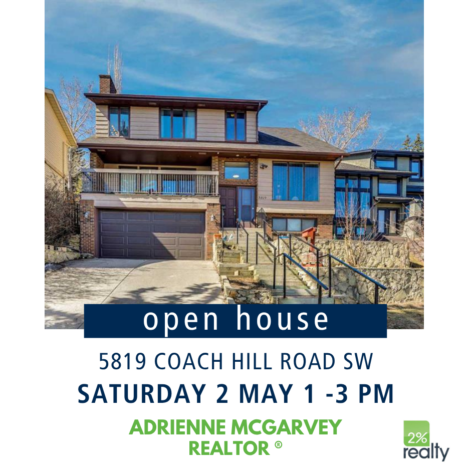 Open House in Coach Hill Calgary Today | 6 Bedroom Family Home with Downtown Views