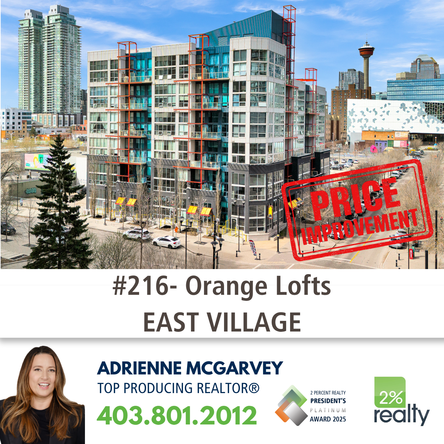 Price Reduced to $329,000 | Unique Downtown Calgary Loft at Orange Lofts